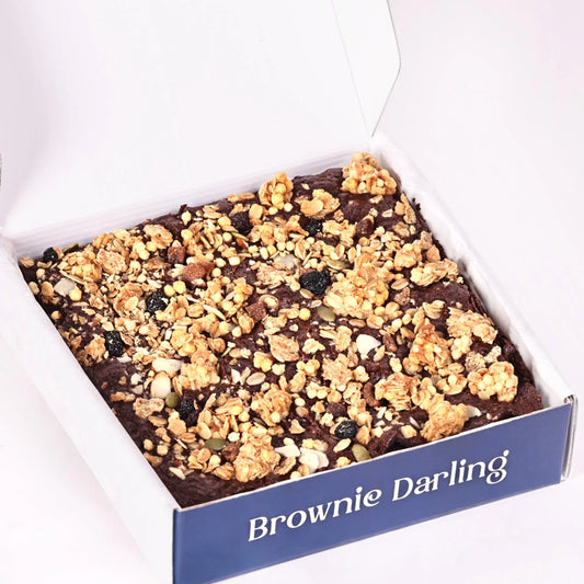 Gluten-Free Ragi Brownies - Slab Brownie Darling