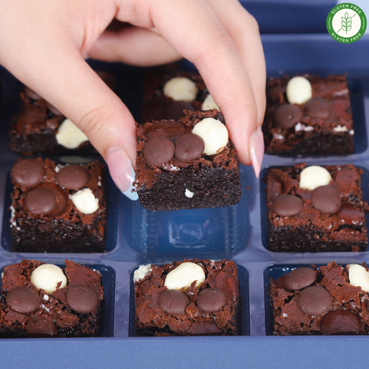 Gluten-Free Triple Chocolate Ragi Brownies - Mini Bites Brownie Darling