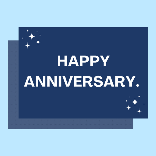 Happy Anniversary - Custom Message Card Brownie Darling