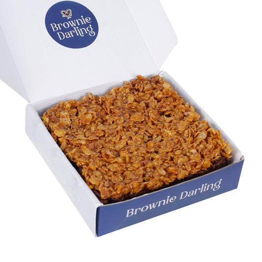 Caramel Crunch Brownies - Slab Brownie Darling