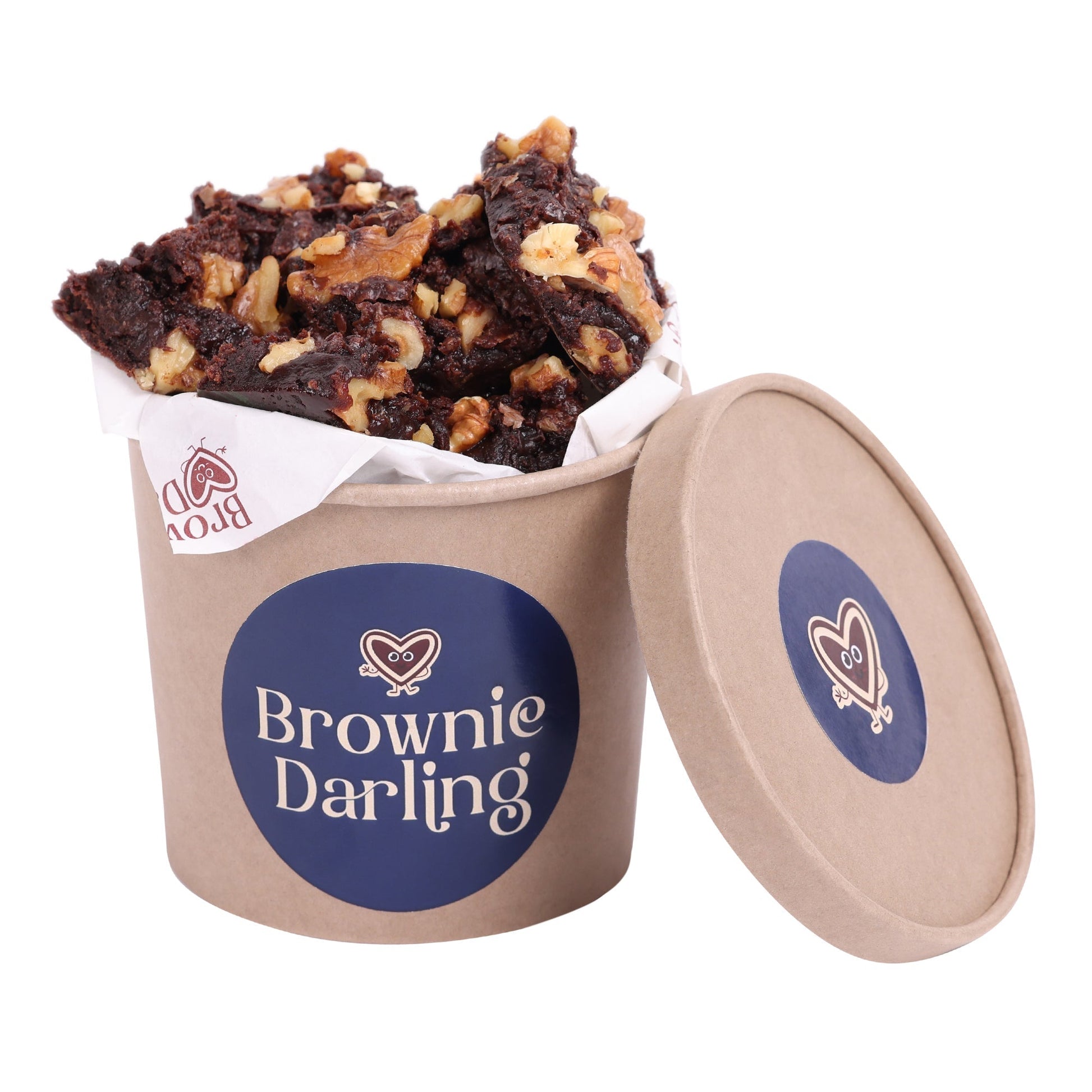 Gluten-Free Walnuts Belgian Chocolate Ragi Brownies - Mini Bites Brownie Darling