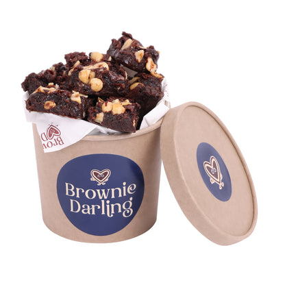 Hazelnuts Chocolate Brownie - Mini Bites