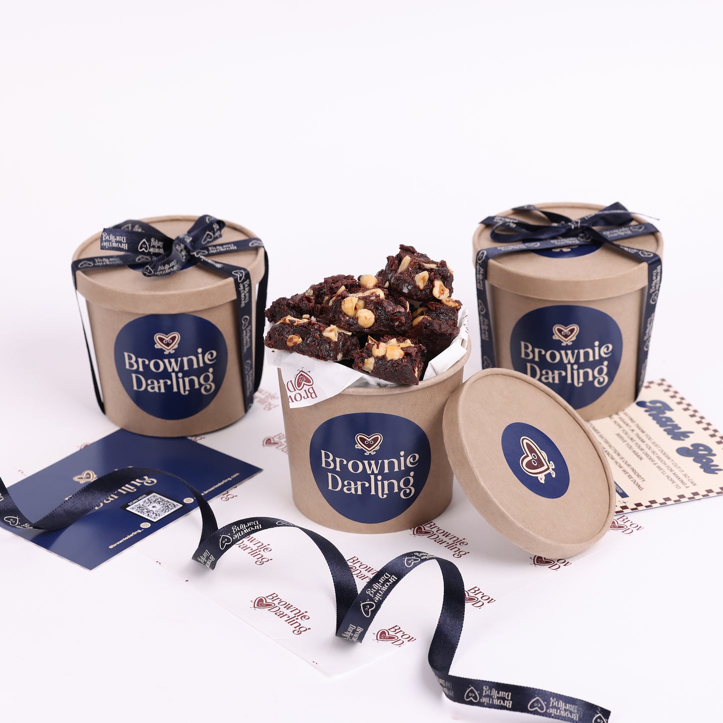 Hazelnuts Chocolate Brownie - Mini Bites