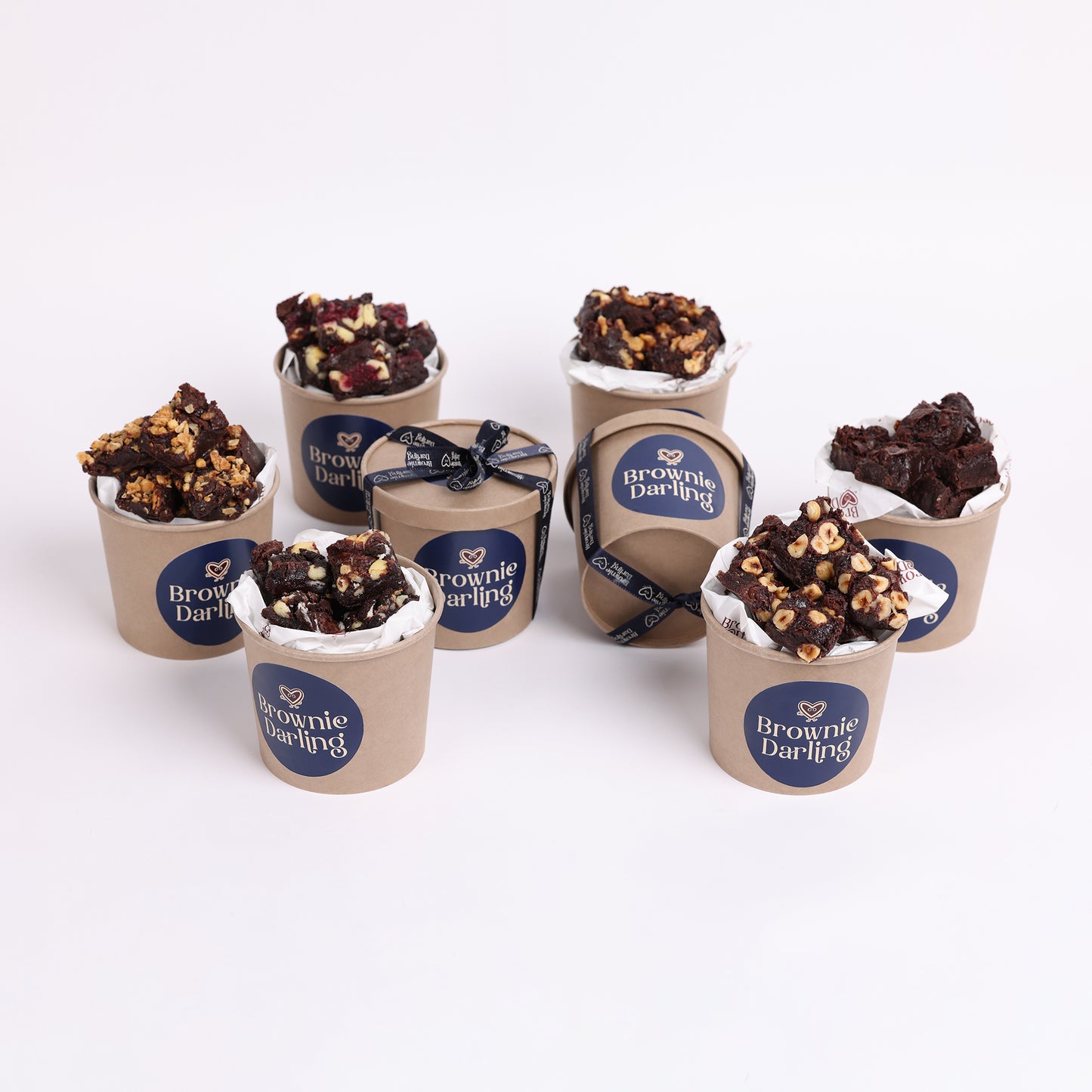 Hazelnuts Chocolate Brownie - Mini Bites