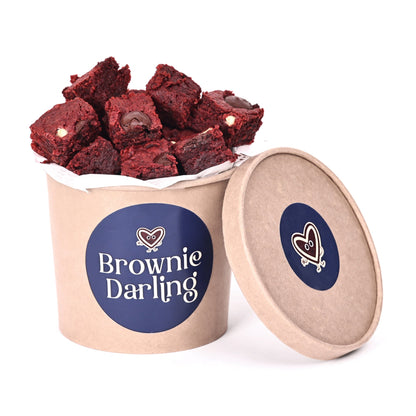 Red Velvet Brownies - Mini Bites Brownie Darling
