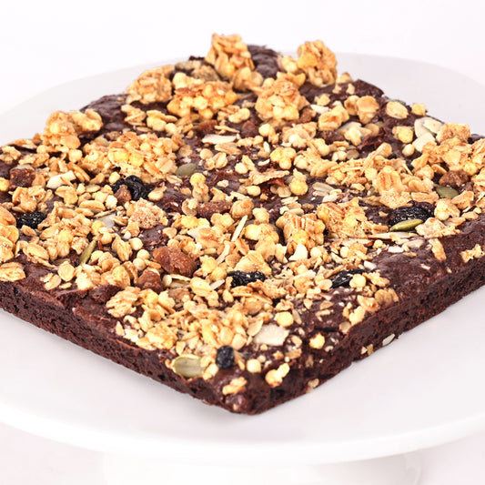 Gluten-Free Granola Ragi Brownies - Slab