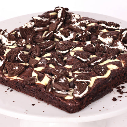 Oreo Overload Brownies - Slab Brownie Darling