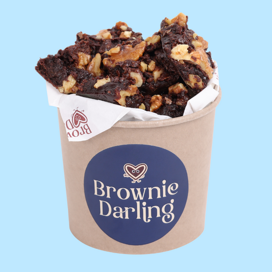 Gluten-Free Walnuts Belgian Chocolate Ragi Brownies - Mini Bites Brownie Darling