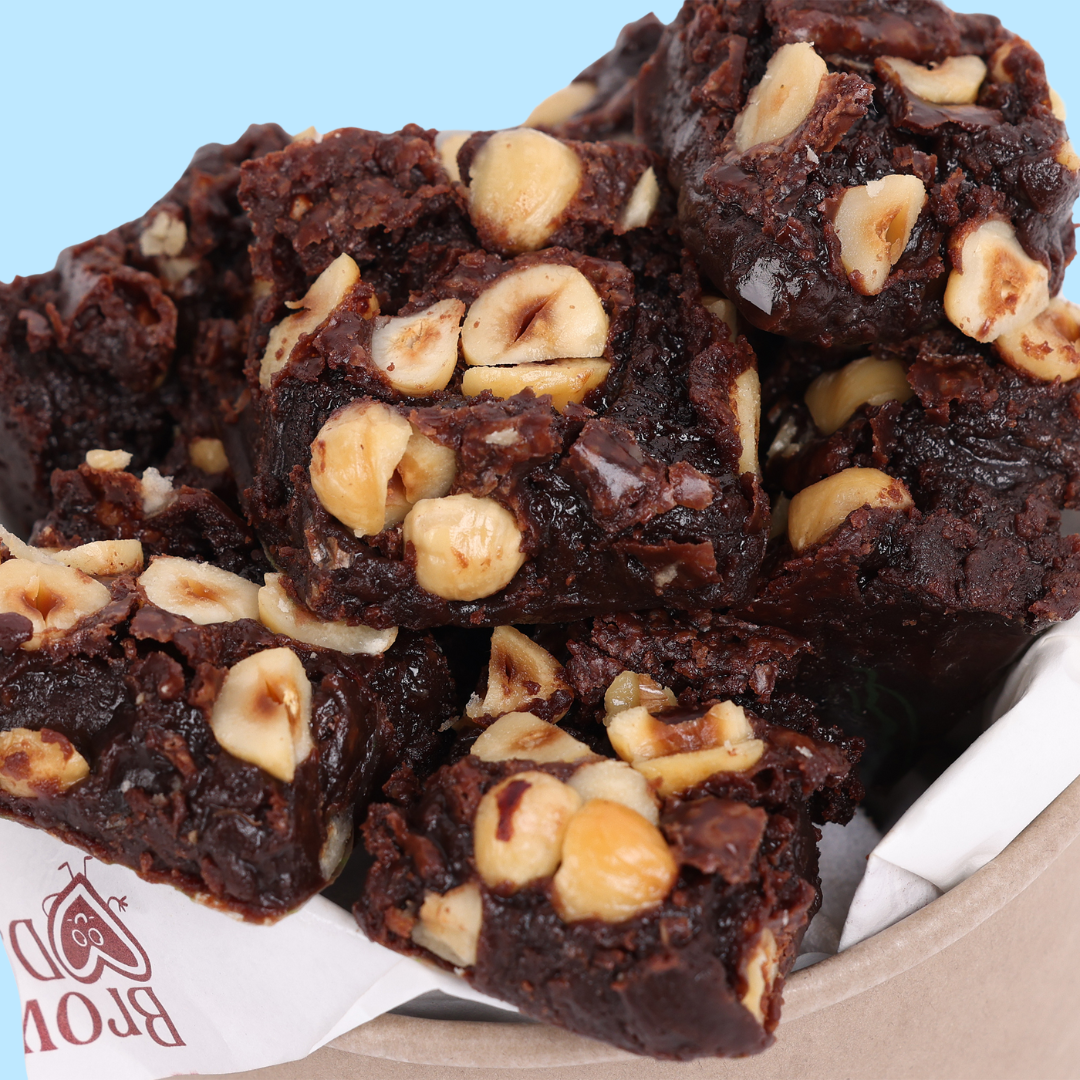 Hazelnuts Chocolate Brownie - Mini Bites