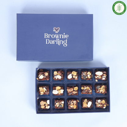 Gluten-Free Granola Ragi Brownies - Mini Bites Brownie Darling