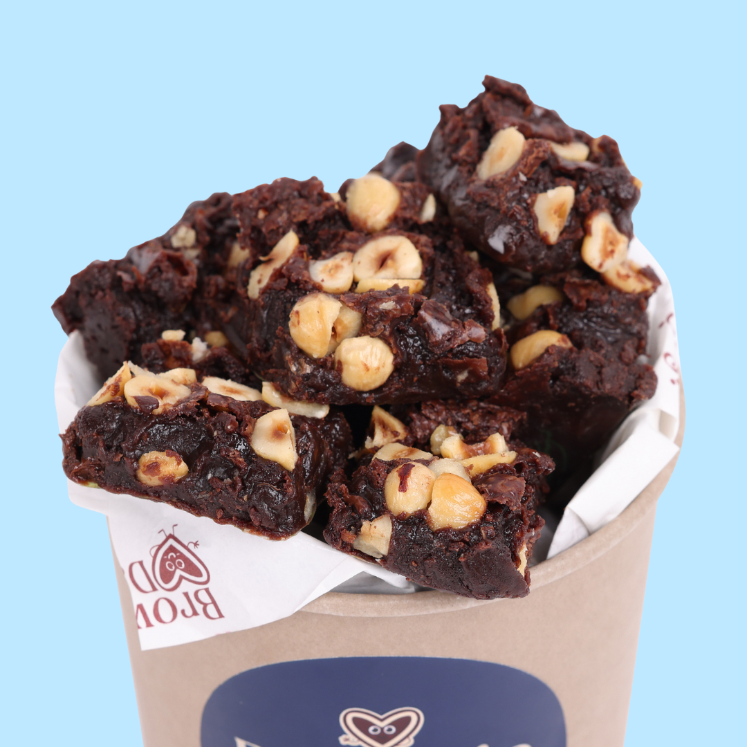 Hazelnuts Chocolate Brownie - Mini Bites