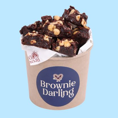 Hazelnuts Chocolate Brownie - Mini Bites