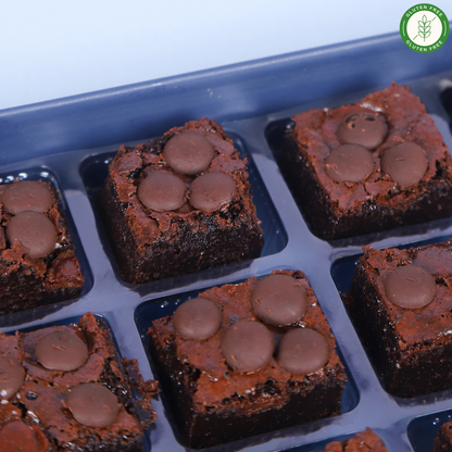 Gluten-Free Double Chocolate Ragi Brownies - Mini Bites Brownie Darling