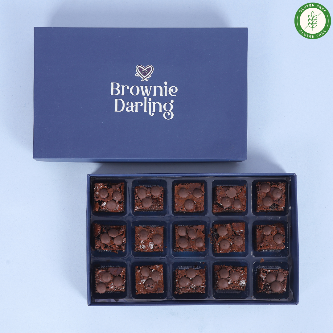 Gluten-Free Double Chocolate Ragi Brownies - Mini Bites Brownie Darling