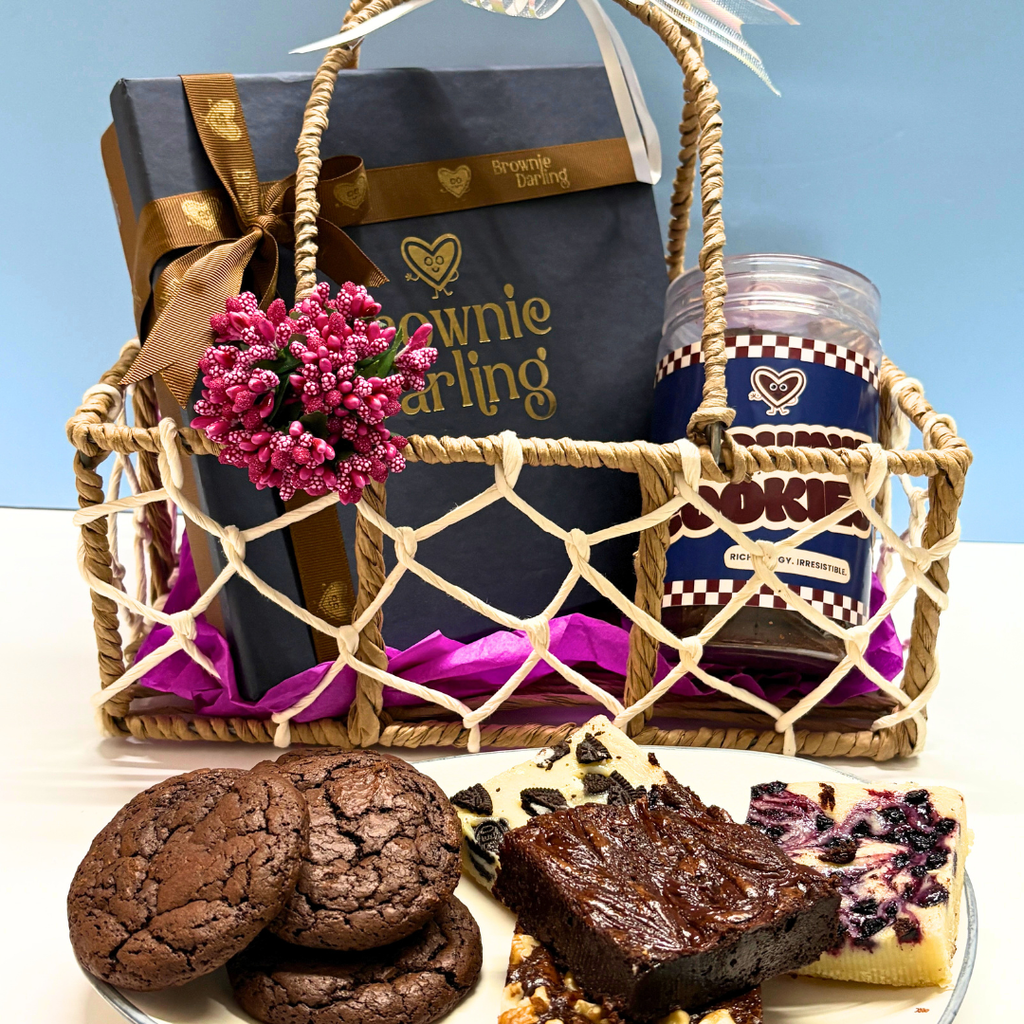 Rakhi Hamper - Box of 9 Brownies & Cookies - New Delhi/NCR Brownie Darling