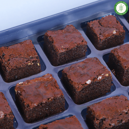 Gluten-Free Belgian Chocolate Ragi Brownies - Mini Bites Brownie Darling