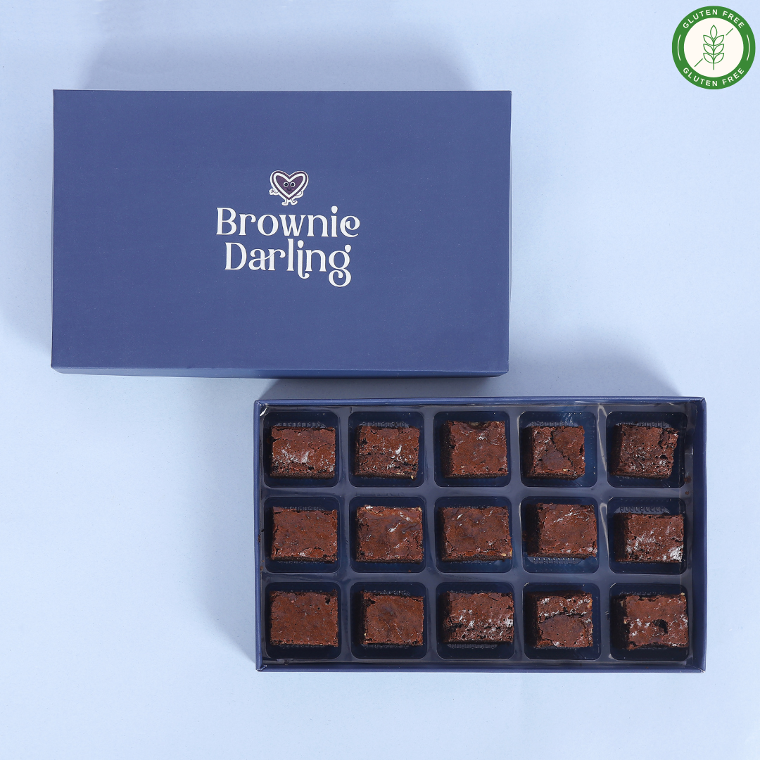 Gluten-Free Belgian Chocolate Ragi Brownies - Mini Bites Brownie Darling