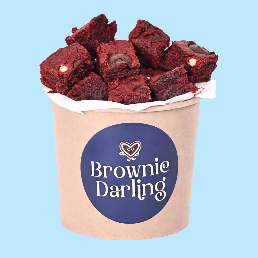 Red Velvet Brownies - Mini Bites Brownie Darling