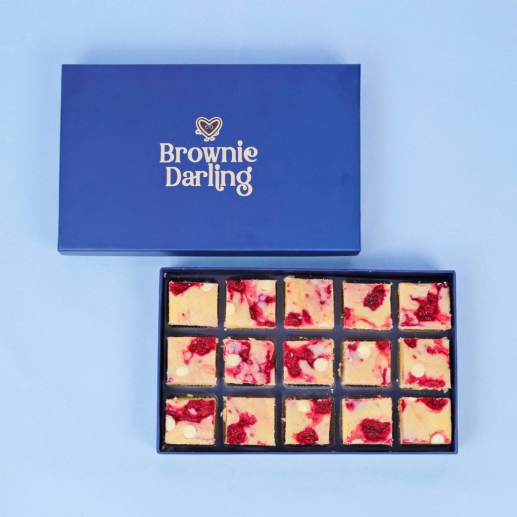 Raspberry Swirl Blondies - Mini Bites Brownie Darling