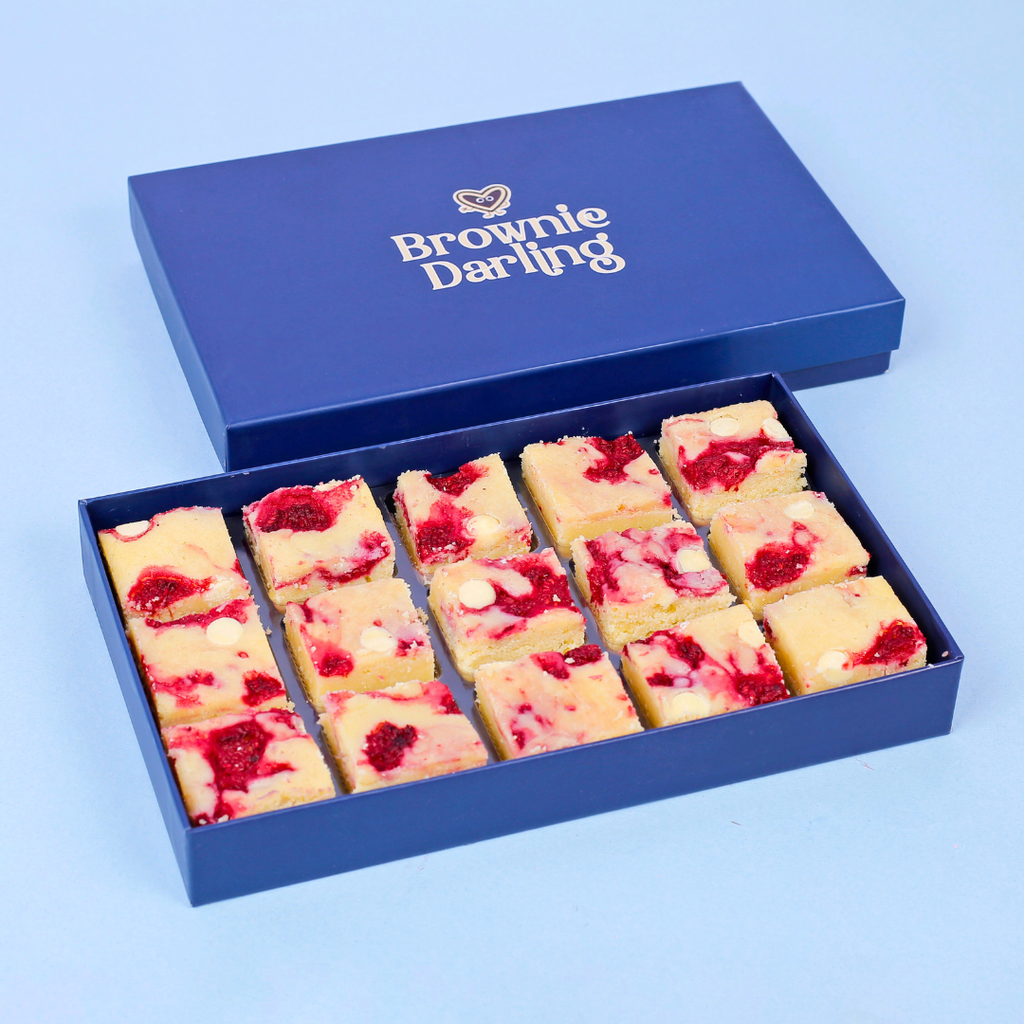 Raspberry Swirl Blondies - Mini Bites Brownie Darling