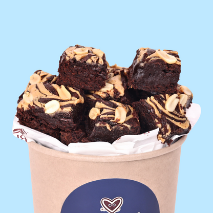 Peanut Butter Brownies - Mini Bites Brownie Darling