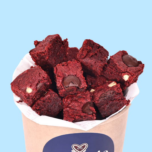 Red Velvet Brownies - Mini Bites Brownie Darling