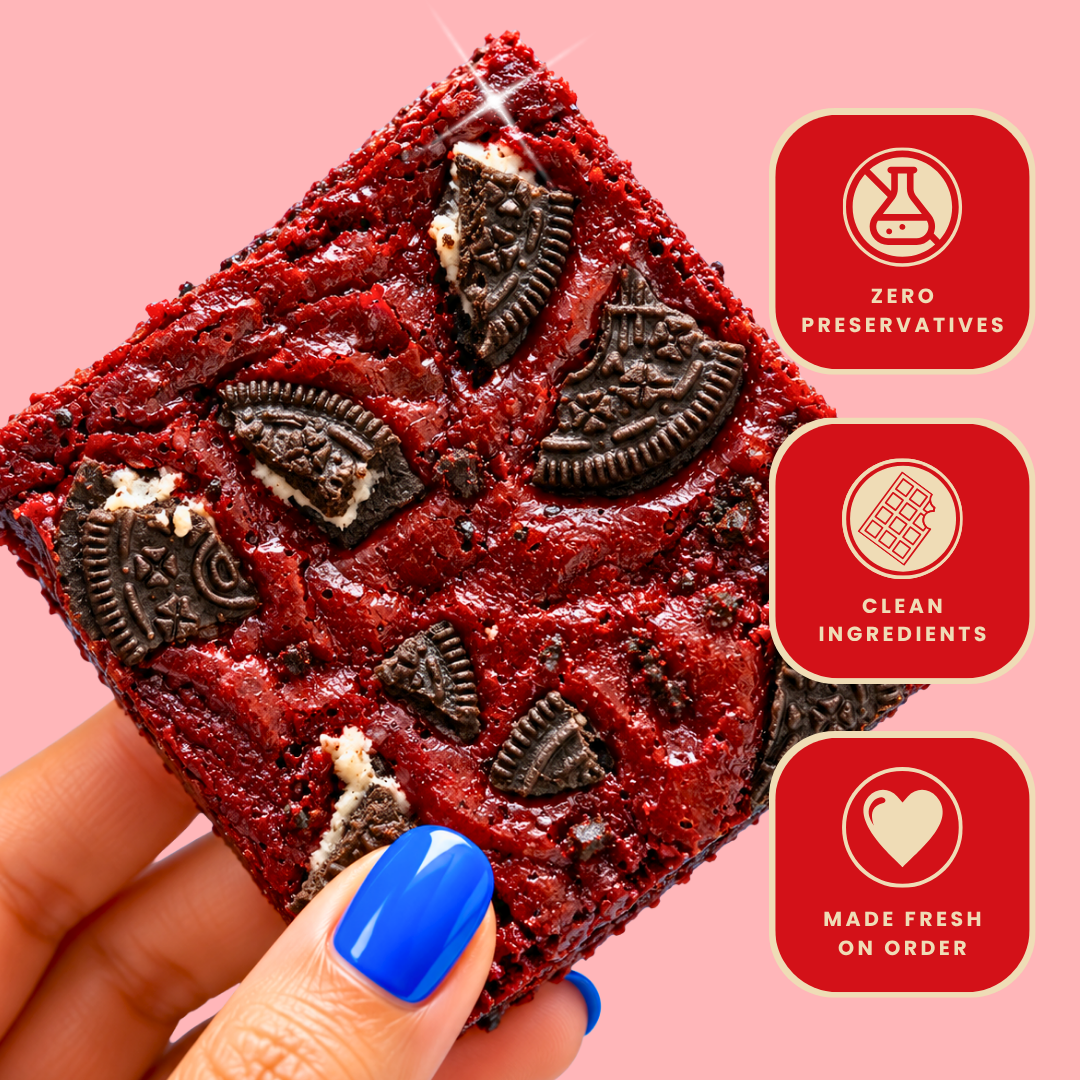 Red Velvet Oreos Brownies - Mini Bites Brownie Darling