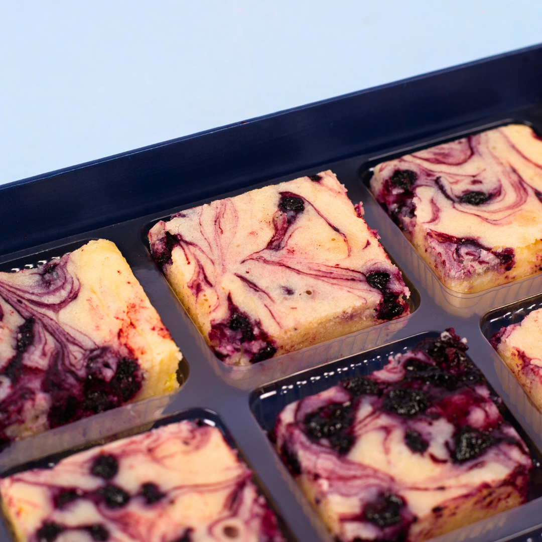 Blueberry Lime Blondies - Mini Bites Brownie Darling