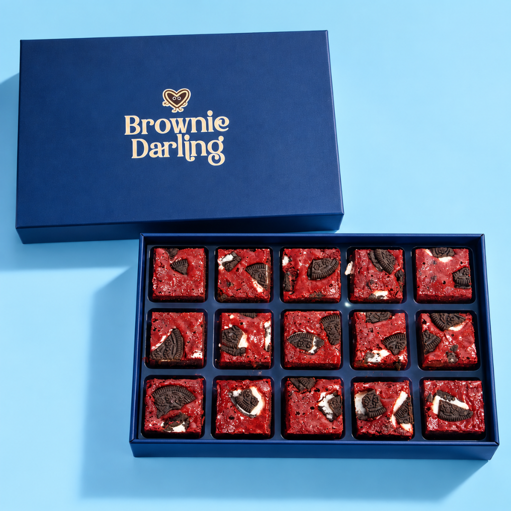 Red Velvet Oreos Brownies - Mini Bites Brownie Darling