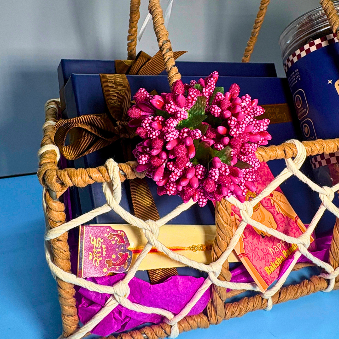 Rakhi Hamper - Box of 30 Mini Bites Brownies & Cookies - New Delhi/NCR Brownie Darling