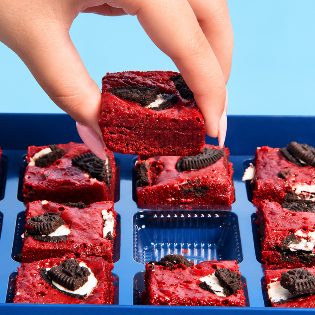 Red Velvet Oreos Brownies - Mini Bites Brownie Darling