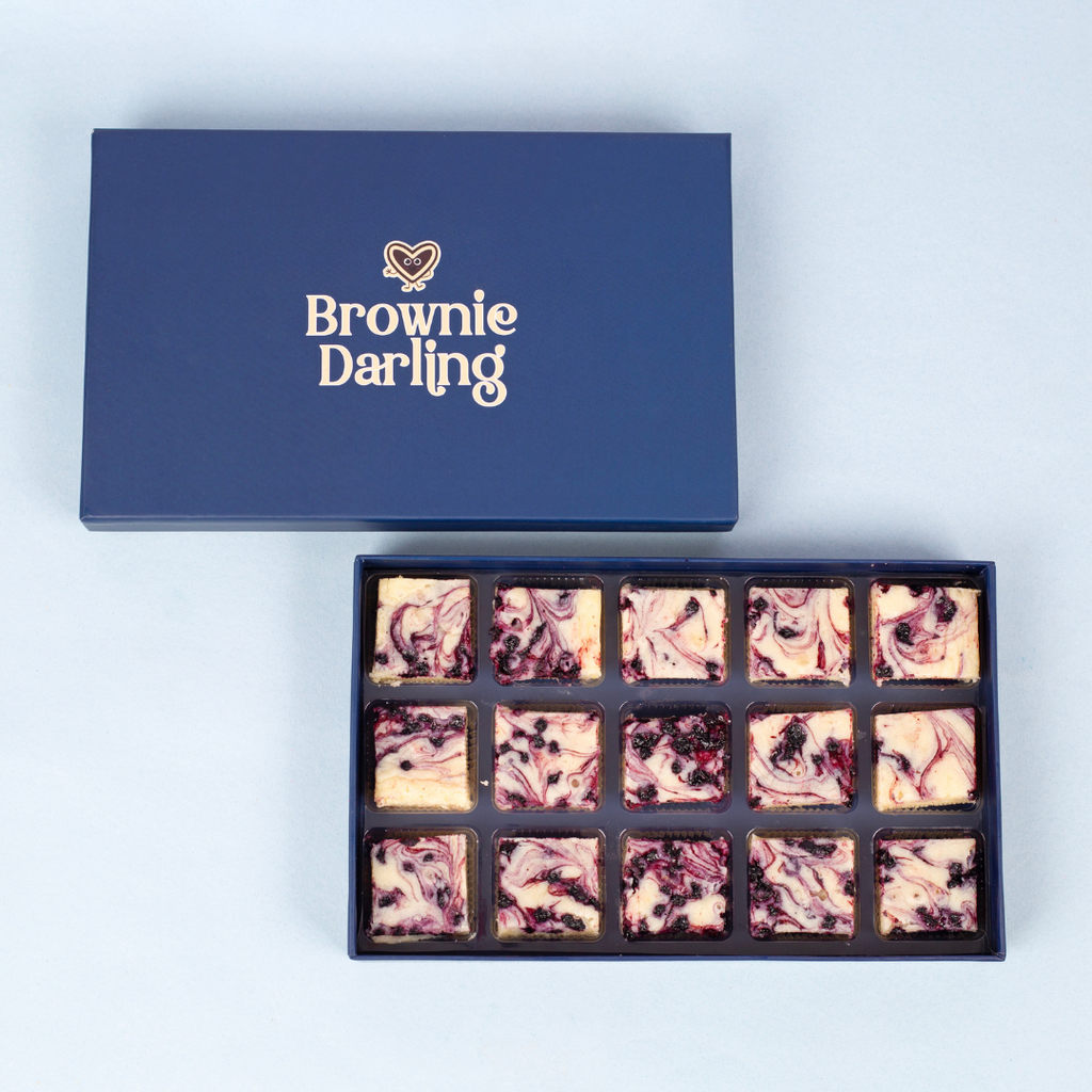 Blueberry Lime Blondies - Mini Bites Brownie Darling