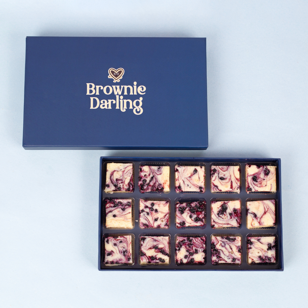 Blueberry Lime Blondies - Mini Bites Brownie Darling