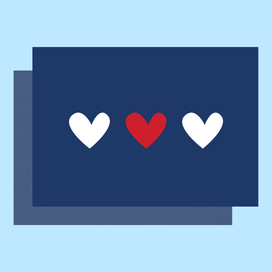 All Hearts - Custom Message Card Brownie Darling