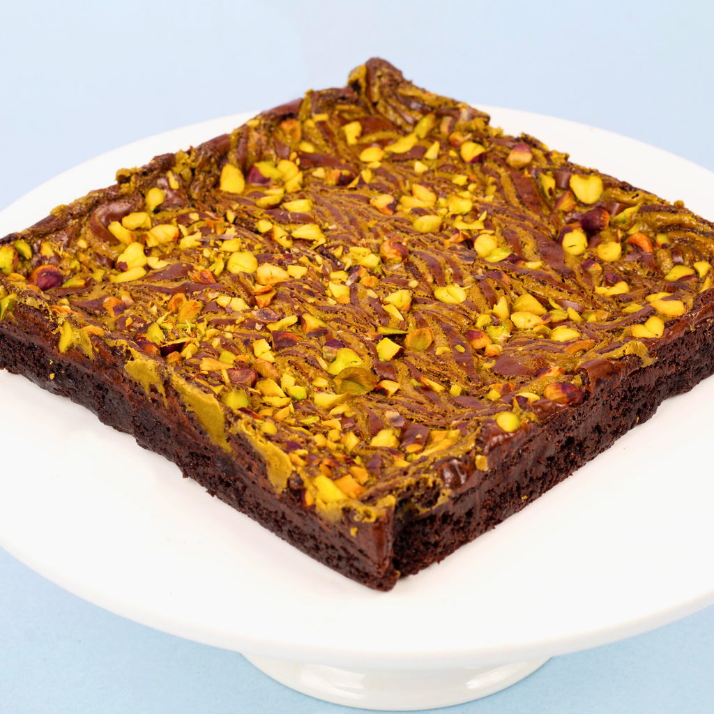 Pistachio Brownies - Slab Brownie Darling