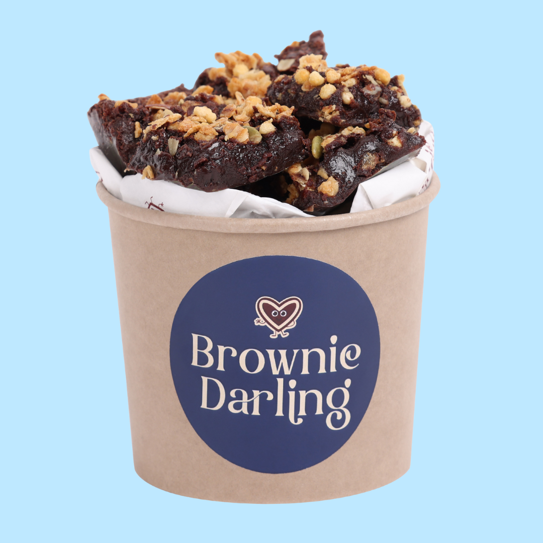 Gluten-Free Granola Ragi Brownies - Mini Bites