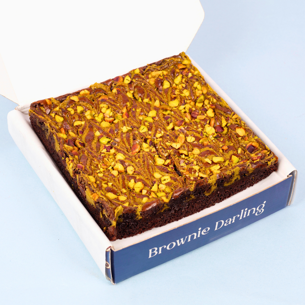Pistachio Brownies - Slab Brownie Darling