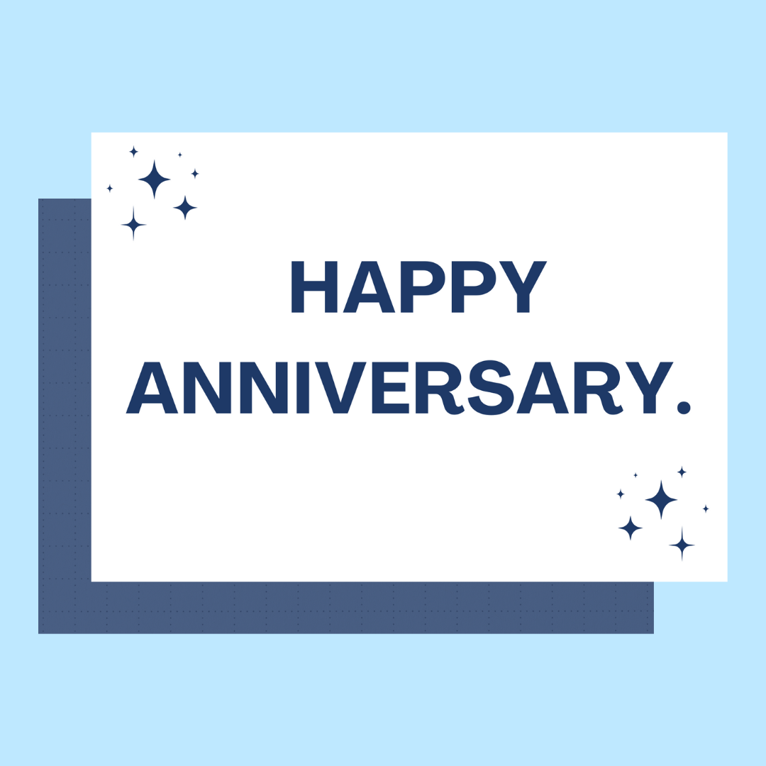 Happy Anniversary - Custom Message Card Brownie Darling