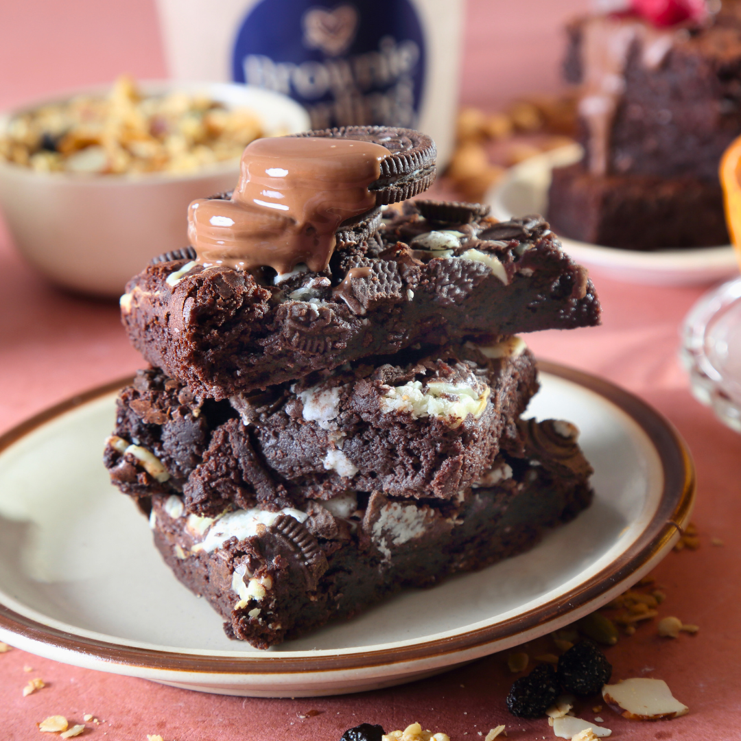 Oreo Overload Brownies - Slab Brownie Darling