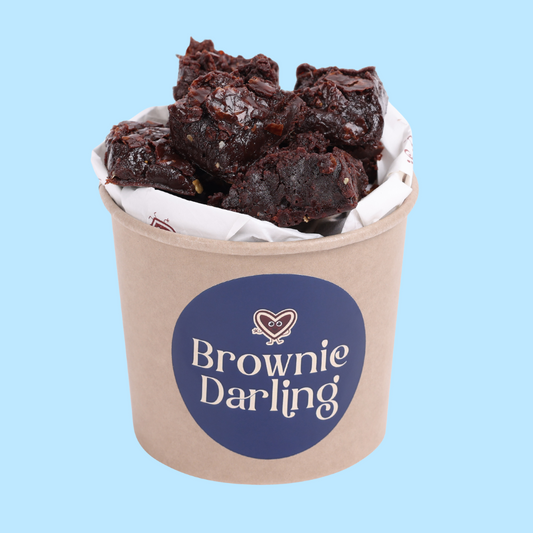 Gluten-Free Belgian Chocolate Ragi Brownies - Mini Bites Brownie Darling