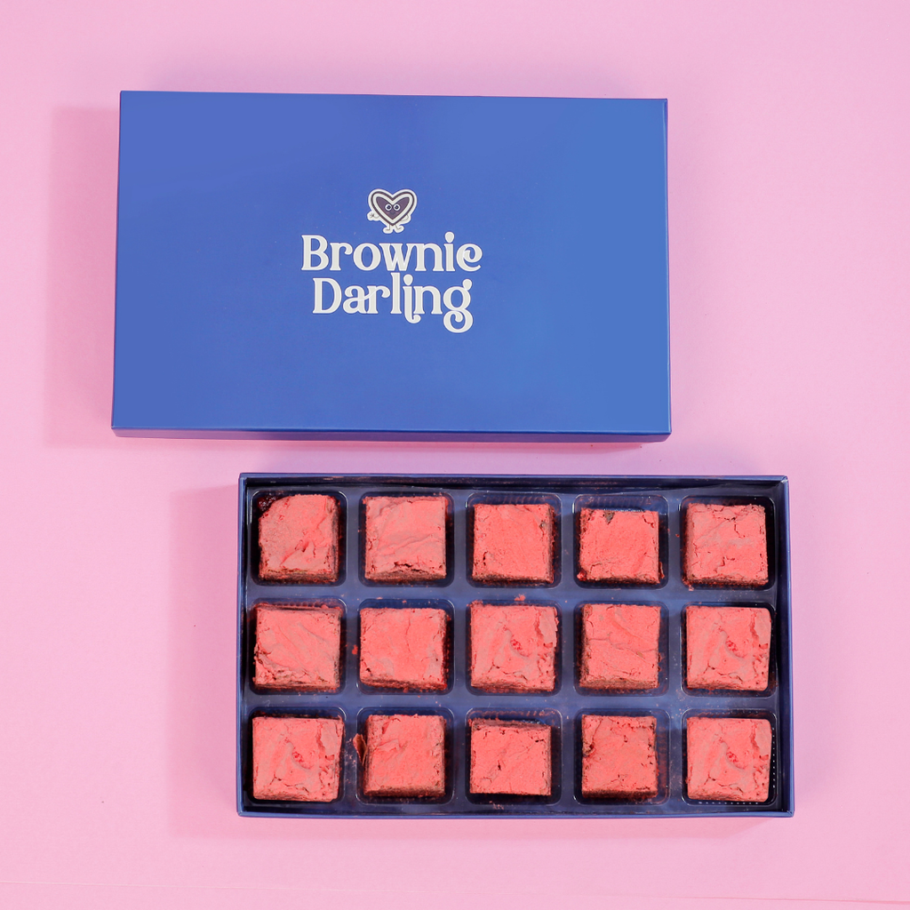 Raspberry Dust Love Brownies - Mini Bites Brownie Darling