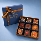 Rakhi Hamper - Box of 9 Brownies & Cookies - New Delhi/NCR Brownie Darling