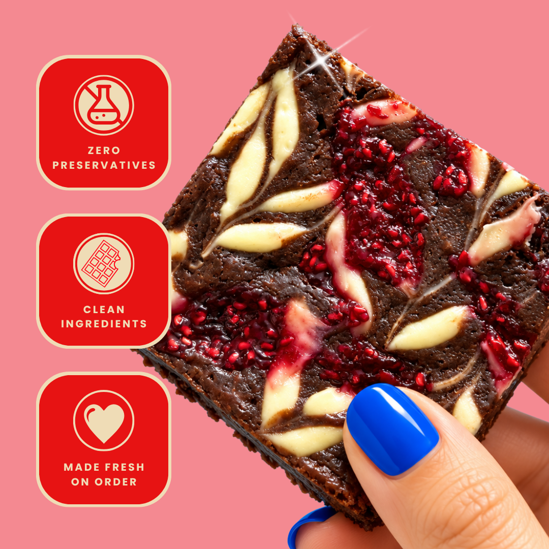 Raspberry Cheesecake Brownies - Mini Bites Brownie Darling