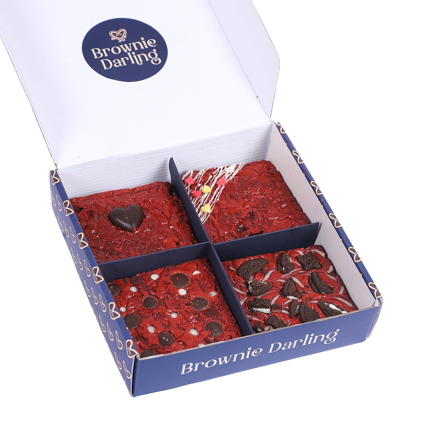 Love Brownies : Red-Velvet Brownie Gift Pack Brownie Darling