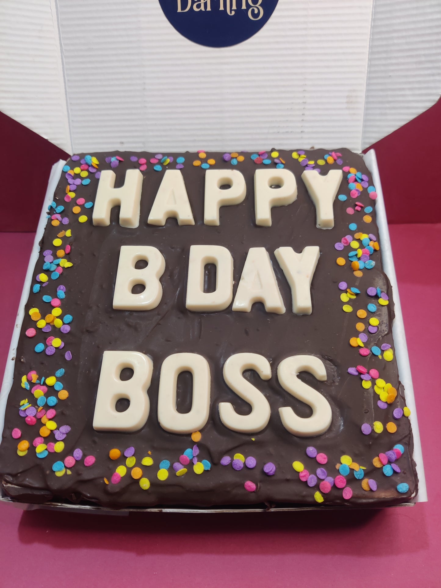 Custom Message Brownies