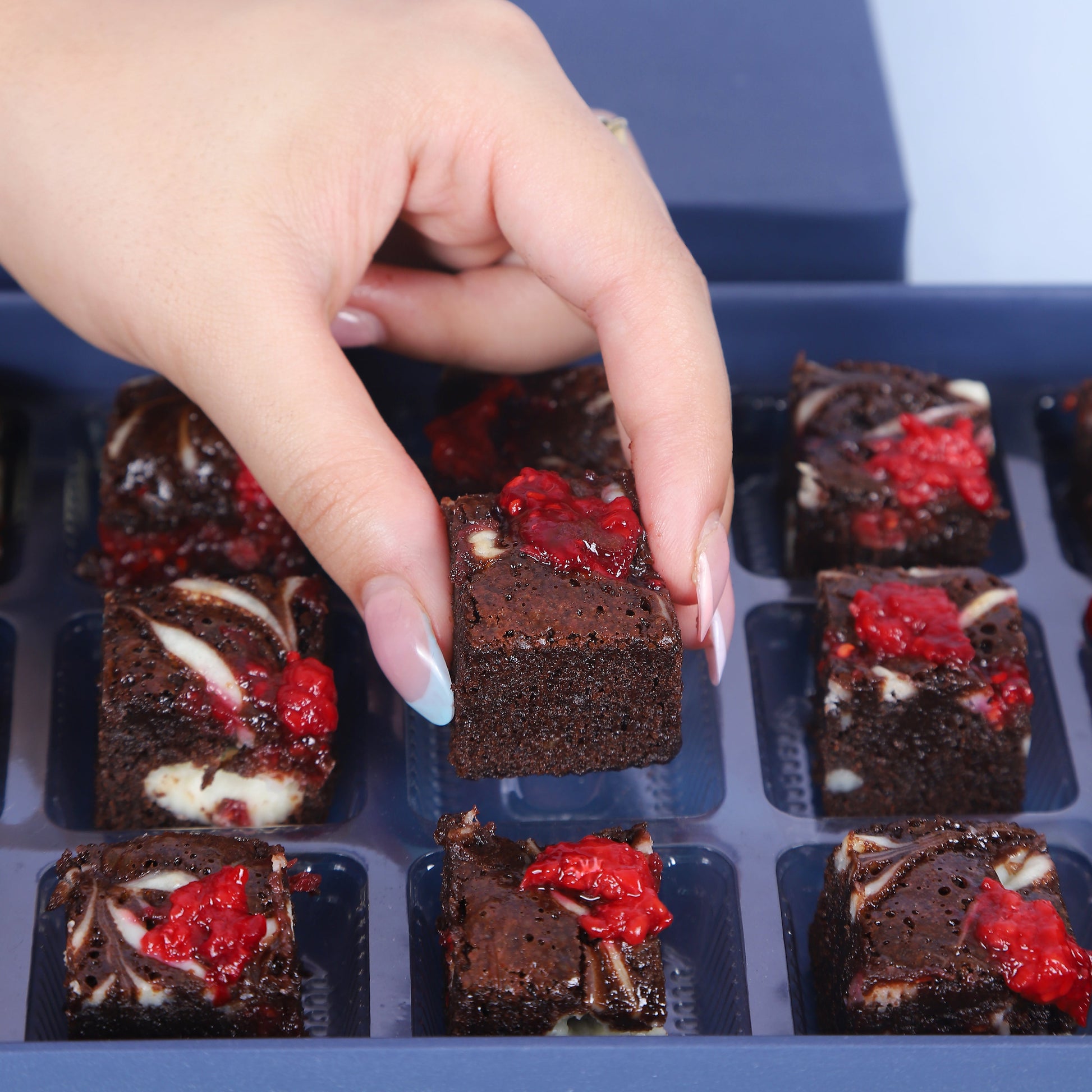 Raspberry Cheesecake Brownies - Mini Bites Brownie Darling