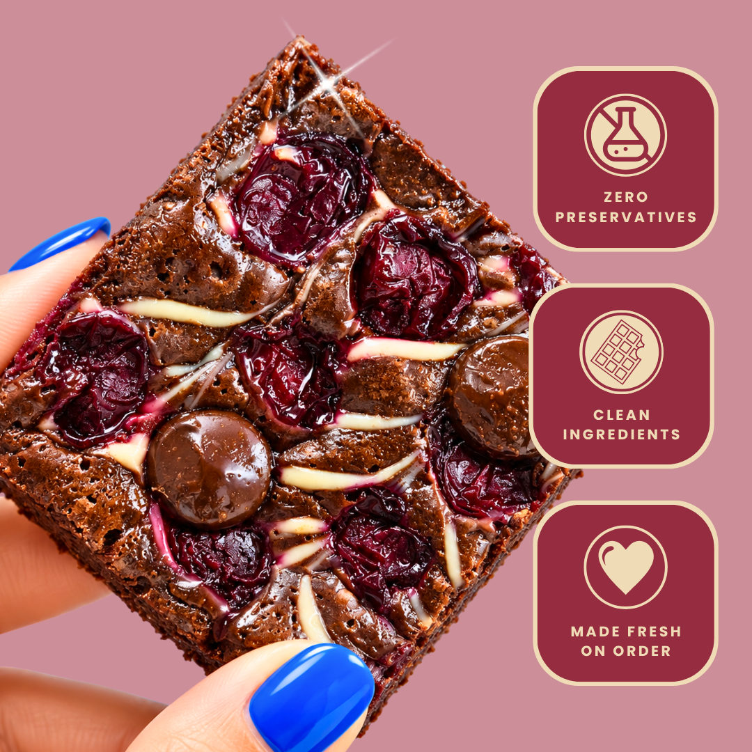 Black Forest Brownies - Slab Brownie Darling