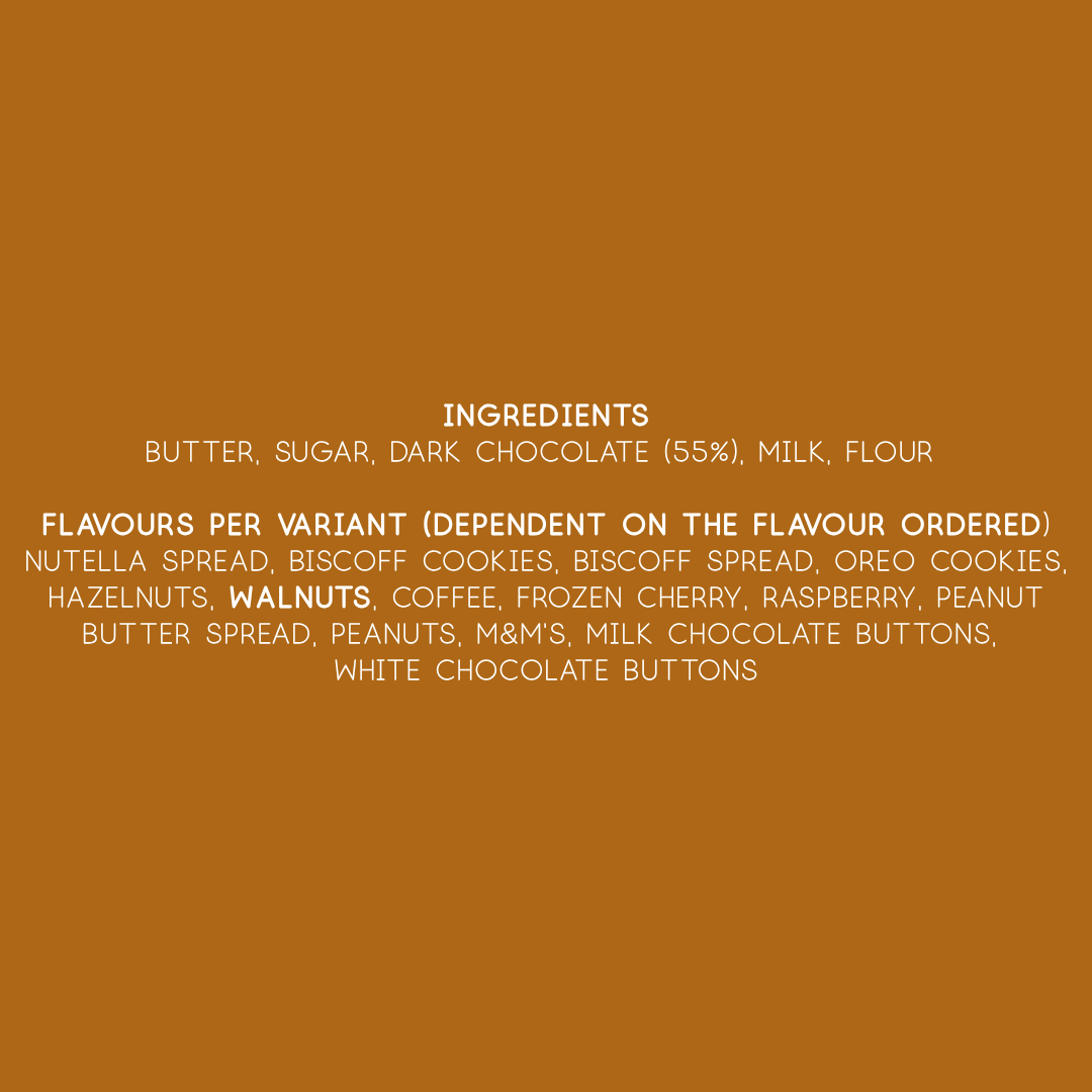 Walnuts Belgian Chocolate Brownie - Mini Bites Brownie Darling