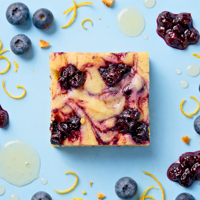 Raspberry Swirl Blondies - Slab Brownie Darling