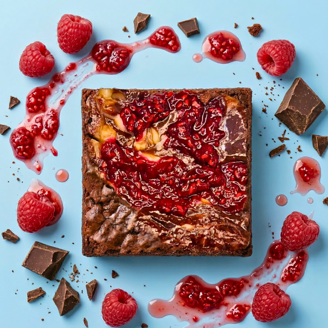 Raspberry Cheesecake Brownies - Mini Bites Brownie Darling